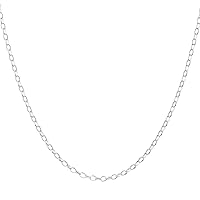 1mm thick solid sterling silver 925 Italian TRACE chain necklace chocker bracelet anklet with spring ring clasp jewelry - 15, 20, 25, 30, 35, 40, 45, 50, 55, 60, 65, 70, 75, 80, 85, 90, 95, 100cm