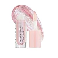Revolution Shimmer Bomb Lip Gloss, Lip Tint Infused With Vitamin E, Shimmery Finish, Comes In 6 Colors, Sparkle
