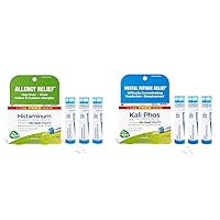 Boiron Homeopathic Allergy Relief (Pack of 3, Total 240 pellets) and Headaches, Sleeplessness, Fatigue Medicine (3 Count, 240 Pellets)