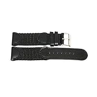 16MM Black Nylon Leather Watch Band Strap FITS Swiss Army