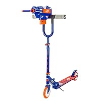 NERF Kids Scooter for Kids Boys/Girl - Adjustable Height, Anti-Slip Deck, Rear Break, NERF Blaster, Ages 8 and up, Up to 185 lbs