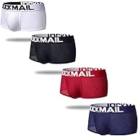 JOCKMAIL Mesh Low Waist Men Underwear Boxers Men Panties Male Underpants Men boxer short