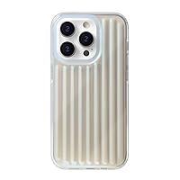 Fashion Laser Corrugated Pattern Case for iPhone 15 14 13 Pro Max Magnetic Wireless Charge Soft Silicone Cover,Not Magnetic Laser 1,for iPhone 14 Pro