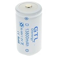 Rechargeable Batteries D Size Battery D-Type 13800Mah 1.2V Ni-Mh Rechargeable Batteries. 1.2V 10Pcs
