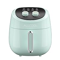 Air Fryer 4.5 QT Fit for 2-4 People Easy to Use with 8 Cooking References Auto Shutoff Blue Air Fryer