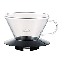 Kalita Wave Pour Over Coffee Dripper, Size 185, and Kalita Wave Paper Coffee Filters