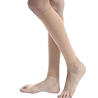 MEJORMEN Compression Knee High Leg Socks Calf Sleeve 30-40 mmHg for Women Varicose Veins