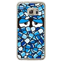 YESNO ASCV31-PCCL-201-N185 Capsule-kun Blue (Clear) / for Galaxy S6 Edge