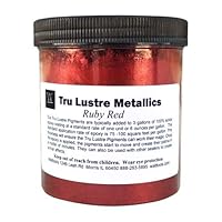 Tru Lustre Metallic Pigment | Mica Powder for Epoxy, DIY Crafts, and More (Ruby Red, 6 oz.)