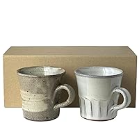 Mug pair gift brush ash mug + Shirahagi mon Chi to (japan import)