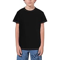 Boys and Girls Cartoon T-Shirt, 3D Printing Youth Novelty Hooded Short-Sleeved Sweatshirt.