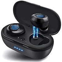 Wireless Earbuds,Super Fast Charge,Bluetooth 5.0 in-Ear Stereo Headphones with USB-C Charging Case, 30H Playtime,Built-in Mic for Clear Calls,Touch-Control,IPX7 Waterproof Resistant Design for Sports
