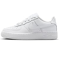 Nike Air Force 1 LE Big Kids' Shoes (FV5951-111, White/White-White-White) Size 1.5