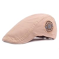 ハンチング帽子 メンズ刺繍アイルランドのパッチワークキャップキャスケットドライビングハット 男性用ベレー帽 (Color : Black, Size : Free size)