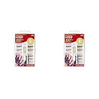 KISS 100 Tips False Nail Kit, Curve Overlap Style, Long Length, Long Lasting Fake Nail Tips, DIY Home Manicure Set with Nail Glue 3 g / 0.11 oz. and 100 Artificial Nails in 10 Sizes (Pack of 2)