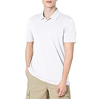 Amazon Essentials Men's Slim-Fit Quick-Dry Golf Polo Shirt, White, XX-Large
