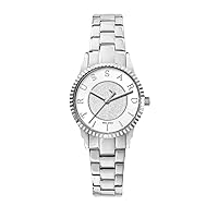 Trussardi T-Bent Collection Women's Watch Only Time Quartz Steel R2453144502, Silver, Bracelet