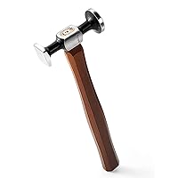 WUTA Leather Mallet Hammer Carbon Steel Double Head Hammer Cobbler Hammer for Professional Leather Craft Tool