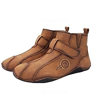 Men's cotton insulated high top casual boots leather oversized popular men's shoes