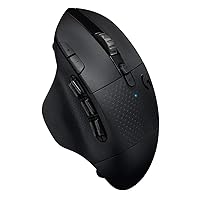 Logitech G604 LIGHTSPEED Gaming Mouse with 15 programmable controls, up to 240 hour battery life, dual wireless connectivity modes, hyper-fast scroll wheel - Black Logitech G604 LIGHTSPEED Gaming Mouse with 15 programmable controls, up to 240 hour battery life, dual wireless connectivity modes, hyper-fast scroll wheel - Black