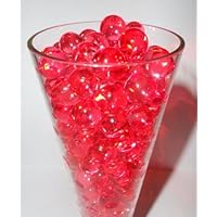 Water beads vase filler ( Red ) wedding centerpiece gel crystals - use with fresh & silk florals , water LED lights, floating candles, we stock 35 different colors of water beads *get the exact color you want not some random mix