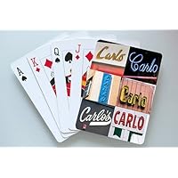 CARLO Personalized Playing Cards featuring photos of actual signs