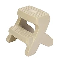 Step Stool,Portable Step Stool,2-Step Ladder Baby/Children's Bathroom Anti-Skid Stool Footstool Plastic Suitable for Kitchen, Bathroom, Toilet,Gray,43×35×24Cm,Gray,44×39×40Cm