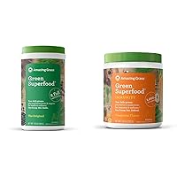 Amazing Grass Greens Blend Superfood Powders for Energy and Immunity (2 Items)