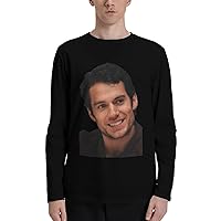Henry Cavill T Shirts Man's Soft Comfortable Long Sleeve Round Neck Fashion Tees for Men
