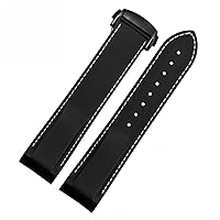 20mm 22mm Silicone watch band For Omega Seamaster 007 wrist Waterproof strap bracelet with folding buckle