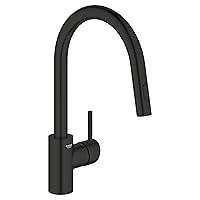 GROHE 326652433 Concetto Pull-Down Kitchen Faucet with sprayer Matte Black