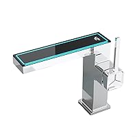 Numeric Display Faucet for High End Basins with Real Time Water Temperature/Show/Plating