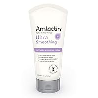 AmLactin Ultra Smoothing Intensely Hydrating Body and Hand Cream for Rough, Bumpy, Dry Skin, 4.9 Ounce