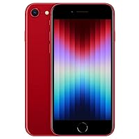 Apple iPhone SE 3rd Gen, 64GB, RED - Unlocked (Renewed)