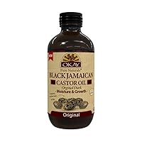 Okay Black Jamaican Castor Oil Original Dark 4oz / 118ml