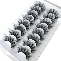 HBZGTLAD new 8 pairs of natural false eyelashes long makeup 3d mink eyelashes extend eyelashes (WD-04)