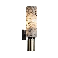 Marble Wall Lamps Creative Copper Wall Scones E27 Socket Wall Light Fitting Indoor Decor Living Room Wall Lanterns Modern Design Bedside Lighting for Bedroom Living Room Wall Mounted Light