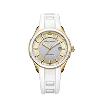 RHYTHM Women's Classic Optical Kinetic Watch Silver and Gold ES1402R04