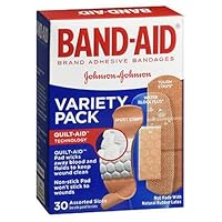 Band Aid Tough-Strips Waterproof Adhesive Clear Bandages - 30 Each