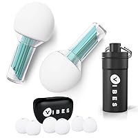 VIBES High Fidelity Ear Plugs and Keychain Case - Invisible Earplugs for Music Concerts, Musicians, Motorcycles, Airplanes, Raves, and Work - Noise Reduction and Hearing Protection - Teal