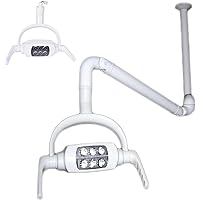 8W Oral Light Lamp with 6 LED Medical Operating Lamp Examination Light with Support Arm Ceiling-Mounted Type