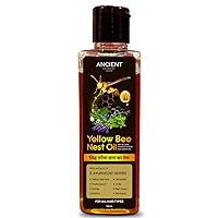 Advanced Yellow bee nest Hair fall control oil for Men and Women | Made with Natural Extract of Snake gourd and Bee nest | An Ancient Indian Ayurvedic Hair oil