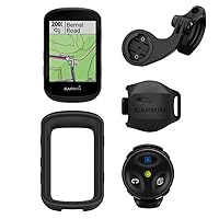 Garmin Edge 530 Mountain Bike Bundle, Performance GPS Cycling/Bike Computer with Mapping, Dynamic Performance Monitoring and Popularity Routing, Includes Speed Sensor and Mountain Bike Mount