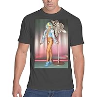 Middle of the Road Julie Strain - Men's Soft & Comfortable T-Shirt PDI #PIDP720376