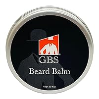 G.B.S Beard Balm with Citrus Scent - Styles, Strengthens & Softens Beards & Mustaches - Leave in Conditioner Wax for Men (1 Pack)