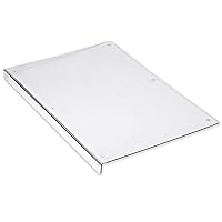 Cutting Board with Lip Edge – Clear Acrylic – Non-Slip – 20” x 16” – Countertop Protector for Chopping and Cutting Food