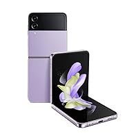 SAMSUNG Galaxy Z Flip 4 Cell Phone, Factory Unlocked Android Smartphone, 128GB, Flex Mode, Hands Free Camera, Compact, Foldable Design, Informative Cover Screen, US Version, 2022, Bora Purple