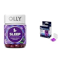 OLLY Sleep Gummy with Ear Plugs, Melatonin, L-Theanine, Chamomile, 50 Count & Flents Ear Plugs, 10 Pair, NRR 33