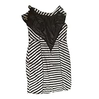 Black & White Stripped Sleeveless Cocktail Dress Size 12