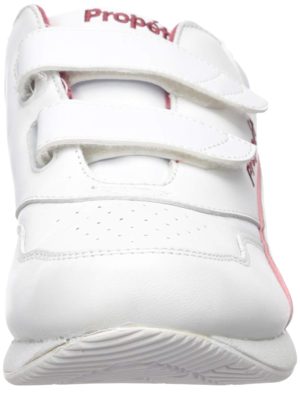 Propet Women's Tour Walker Strap Sneaker, White/Berry, 12 XX-Wide US